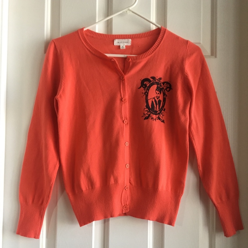 Active Pinup/Rockabilly Cardigan with Skull